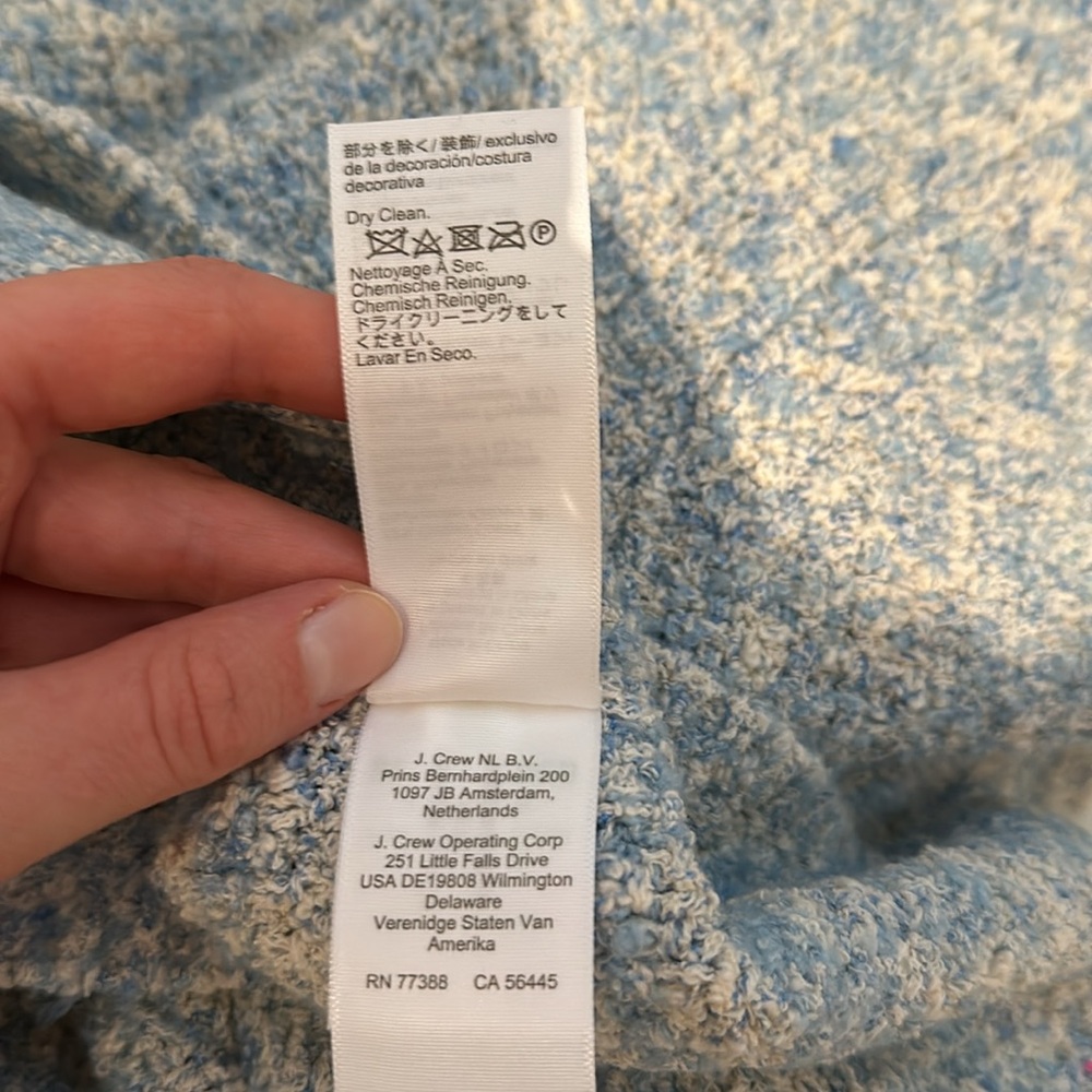 NWT JCrew Textured cropped lady jacket in space dyed yarn in size S - Picture 6 of 6